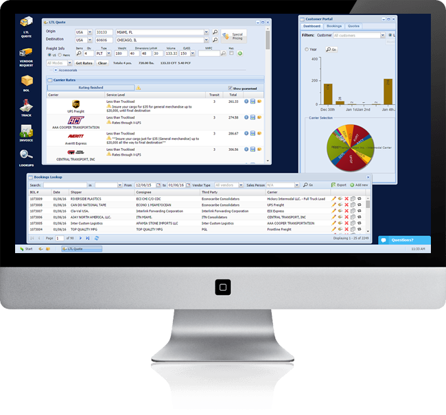 An inside look into the API enabled TMS to rate shop, electronically dispatch, track, POD and invoice while also connecting customers to their data and tools on demand 24/7.